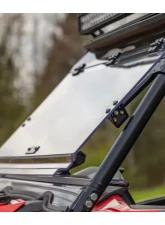 SuperATV Scratch Resistant Flip Windshield w/o Ride Command Polaris RZR XP 1000 2014-2016                                     - FWS-P-RZR-1K-001-70 - Image 4