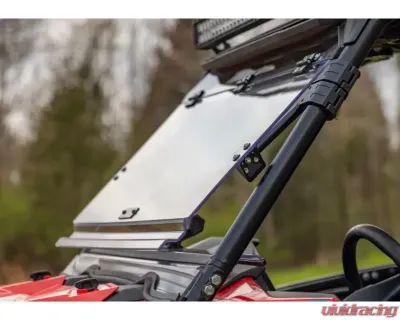 SuperATV Scratch Resistant Flip Windshield w/o Ride Command Polaris RZR XP 1000 2014-2016 - FWS-P-RZR-1K-001-70