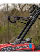 SuperATV Scratch Resistant Flip Windshield w/o Ride Command Polaris RZR XP 1000 2014-2016                                     - FWS-P-RZR-1K-001-70 - Image 5