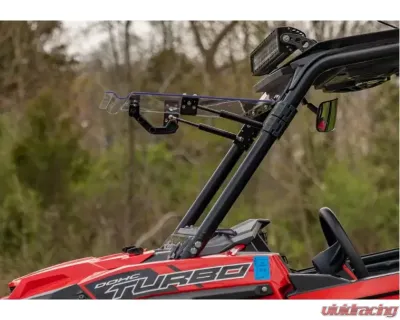 SuperATV Scratch Resistant Flip Windshield w/o Ride Command Polaris RZR XP 1000 2014-2016 - FWS-P-RZR-1K-001-70