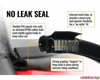 SuperATV Scratch Resistant Flip Windshield w/o Ride Command Polaris RZR XP 1000 2014-2016 - FWS-P-RZR-1K-001-70