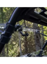 SuperATV Clear Polycarbonate Scratch Resistant Flip Windshield w/o Ride Command Polaris RZR XP 1000 2019+                                     - FWS-P-RZR1K-002-70 - Image 4