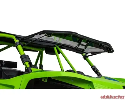 SuperATV Clear Polycarbonate Scratch Resistant Flip Windshield Textron Wildcat XX 2018+ - FWS-T-XX-70