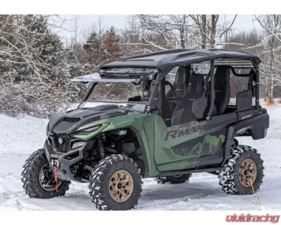 SuperATV 4RMAX Scratch Resistant Flip Windshield Yamaha Wolverine 2021+ - FWS-Y-RMAX4-70
