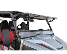 SuperATV Scratch Resistant Flip Windshield Yamaha Wolverine 4 2018-2020