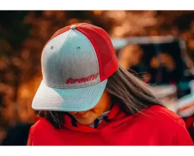 SuperATV Grey and Red Trucker Hat