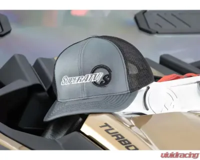 SuperATV Graphite | Black Logo Trucker Hat - HAT-21-BG