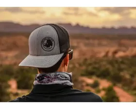 SuperATV Grey and Black Rhino Axles Trucker Hat