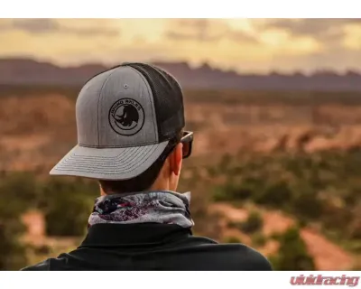 SuperATV Grey and Black Rhino Axles Trucker Hat - HAT-9