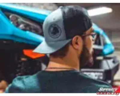SuperATV Grey and Black Rhino Axles Trucker Hat - HAT-9
