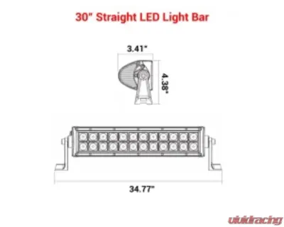 SuperATV 30" Spot | Flood LED Light Bar w/ Low Profile Bracket Kit - LB3-30-ACC-1