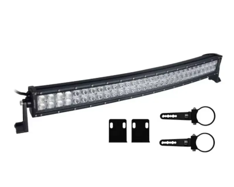SuperATV 30" Spot | Flood Curved LED Light Bar w/ 1.75" Cage Mount - LB3-30C-ACC-7