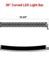 SuperATV 30" Spot | Flood Curved LED Light Bar w/ 1.75" Cage Mount                                     - LB3-30C-ACC-7 - Image 3