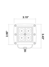 SuperATV 3" Led Cube Lights w/ Formed Cage Mount                                     - LB3-CL-13 - Image 6