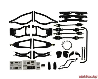 SuperATV 5" Black Lift Kit w/ Rhino 2.0 Axles Polaris RZR 800 2008-2014 - LK-P-RZR-5-1.5-HC-R2-02