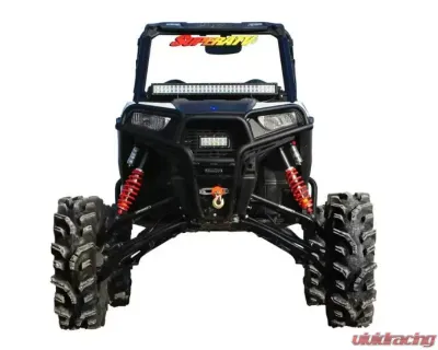 SuperATV 7-10" Red Lift Kit w/ Piggyback Shocks & Rhino 2.0 Axles Polaris RZR 900 2015-2020 - LK-P-RZR900-HC-SBJ-7-10-PS-R2-03