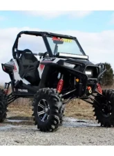 SuperATV 7-10" Red Lift Kit w/ Piggyback Shocks & Rhino 2.0 Axles Polaris RZR 900 2015-2020                                     - LK-P-RZR900-HC-SBJ-7-10-PS-R2-03 - Image 2
