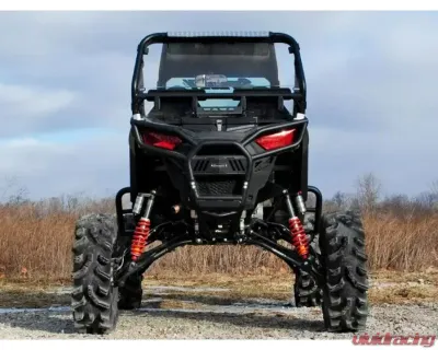 SuperATV 7-10" Red Lift Kit w/ Piggyback Shocks & Rhino 2.0 Axles Polaris RZR 900 2015-2020 - LK-P-RZR900-HC-SBJ-7-10-PS-R2-03