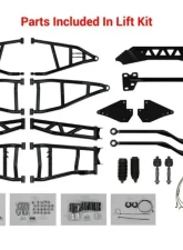 SuperATV 7-10" Red Lift Kit w/ Piggyback Shocks & Rhino 2.0 Axles Polaris RZR 900 2015-2020                                     - LK-P-RZR900-HC-SBJ-7-10-PS-R2-03 - Image 7