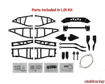 SuperATV 7-10" Black Lift Kit w/ Piggyback Shocks & X300 Axles Polaris RZR 900 2015-2020 - LK-P-RZR900-HC-SBJ-7-10-PS-R3-02