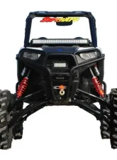 SuperATV 7-10" Red Lift Kit w/ Piggyback Shocks & X300 Axles Polaris RZR 900 2015-2020                                     - LK-P-RZR900-HC-SBJ-7-10-PS-R3-03 - Image 8