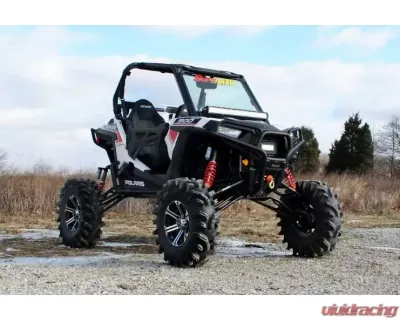 SuperATV 7-10" Red Lift Kit w/ Piggyback Shocks & X300 Axles Polaris RZR 900 2015-2020 - LK-P-RZR900-HC-SBJ-7-10-PS-R3-03