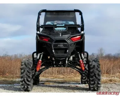 SuperATV 7-10" Red Lift Kit w/ Piggyback Shocks & X300 Axles Polaris RZR 900 2015-2020 - LK-P-RZR900-HC-SBJ-7-10-PS-R3-03