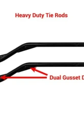 SuperATV 7-10" Red Lift Kit w/ Piggyback Shocks & X300 Axles Polaris RZR 900 2015-2020                                     - LK-P-RZR900-HC-SBJ-7-10-PS-R3-03 - Image 6