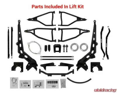 SuperATV 10" Red Lift Kit w/ Rhino 2.0 Axles Polaris RZR XP Turbo 2016+ - LK-P-RZRXPT-10-001-R2-03