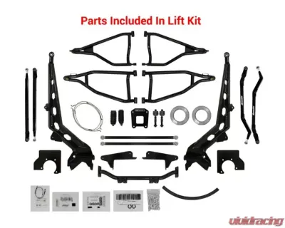 SuperATV 10" Red Lift Kit w/ X300 Axles Polaris RZR XP Turbo 2016+ - LK-P-RZRXPT-10-001-R3-03