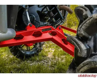 SuperATV 7-10" Red Lift Kit w/ Rhino 2.0 Axles HighLifter Edition Polaris RZR XP 1000 2017+ - LK-P-RZRXPT-CHC-SBJ-7-10-HL-R2-03