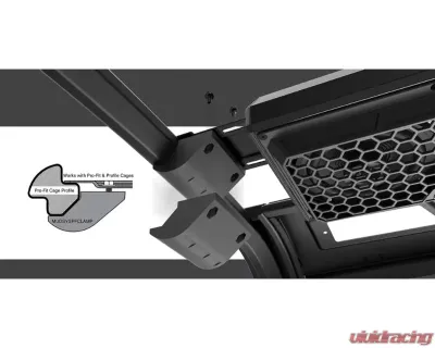 SuperATV Square Cage Clamps MTX MUDSYSPFCLAMP Polaris | Can-AM 2016+ - MUDSYSPFCLAMP
