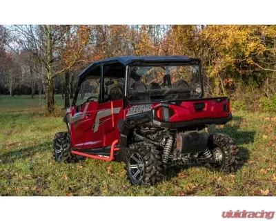 SuperATV Wrinkle Black Heavy Duty Nerf Bars Polaris General 4 2017+ - NB-P-GEN4-001-00