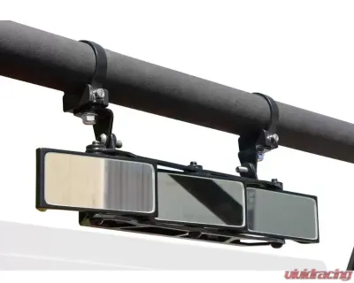 SuperATV 3 Panel Rear View Mirror w/ 1.75" Clamps - RVM-011-02