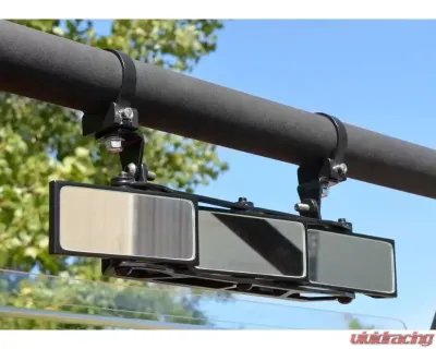 SuperATV 3 Panel Rear View Mirror w/ 1.75" Clamps - RVM-011-02