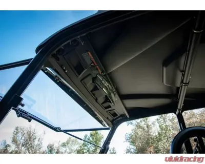SuperATV 17" Curved Rear View w/ Bolt-on Bracket Type Polaris Ranger 2017+ - RVM-017-02