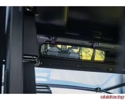 SuperATV 17" Curved Rear View w/ Bolt-on Bracket Type Polaris Ranger 2017+ - RVM-017-02
