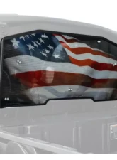 SuperATV American Flag Print Scratch Resistant Rear Windshield Cam-AM Defender 2016+                                     - RWS-CA-DEFXMR-70A - Image 4