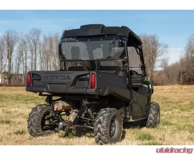 SuperATV Rear Windshield Honda Pioneer 700 2014+ - RWS-H-PIO-700-76