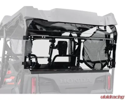 SuperATV Rear Windshield Honda Pioneer 700-4 2014+ - RWS-H-PIO-7004-76