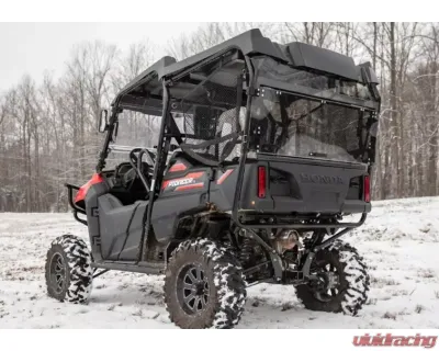 SuperATV Rear Windshield Honda Pioneer 700-4 2014+ - RWS-H-PIO-7004-76