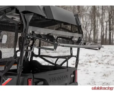 SuperATV Rear Windshield Honda Pioneer 700-4 2014+ - RWS-H-PIO-7004-76