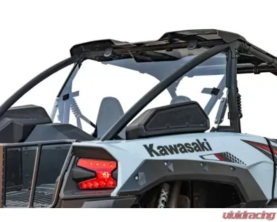 SuperATV Light Tint Standard Polycarbonate Rear Windshield - No Print Kawasaki Teryx KRX 1000 2020+ - RWS-K-KRX-76