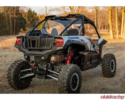 SuperATV Light Tint Standard Polycarbonate Rear Windshield - No Print Kawasaki Teryx KRX 1000 2020+ - RWS-K-KRX-76