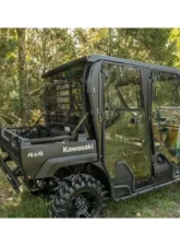 SuperATV Standard Scratch Resistant Rear Windshield - Light Tint Kawasaki Mule Pro 2015+                                     - RWS-K-MULE-FXT-76 - Image 2