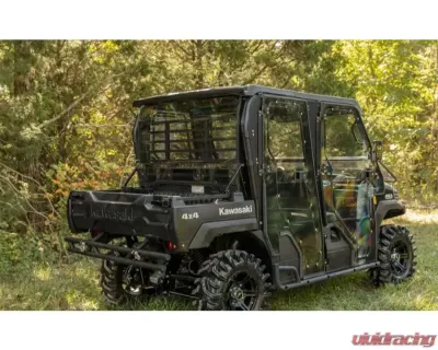 SuperATV Standard Scratch Resistant Rear Windshield - Light Tint Kawasaki Mule Pro 2015+ - RWS-K-MULE-FXT-76