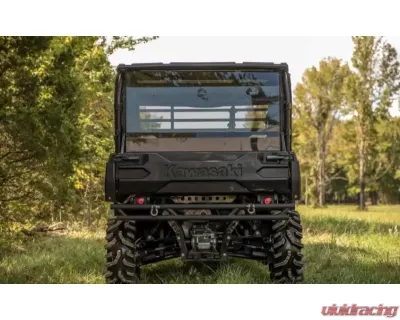SuperATV Standard Scratch Resistant Rear Windshield - Light Tint Kawasaki Mule Pro 2015+ - RWS-K-MULE-FXT-76