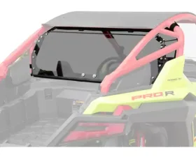 SuperATV Standard Polycarbonate Rear Windshield - Dark Tint Polaris RZR Pro R 2-Door 2022+