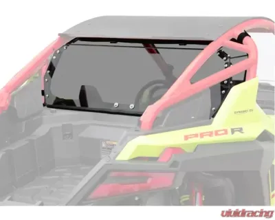 SuperATV Standard Polycarbonate Rear Windshield - Dark Tint Polaris RZR Pro R 2-Door 2022+ - RWS-P-PROR-71
