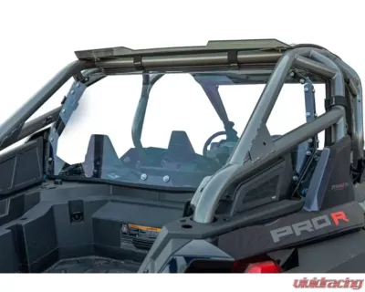 SuperATV Standard Polycarbonate Rear Windshield - Light Tint Polaris RZR Pro R 2-Door 2022+ - RWS-P-PROR-76